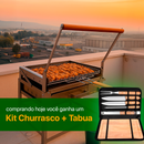 Churrasqueira com Grelha Giratória 360° + Kit