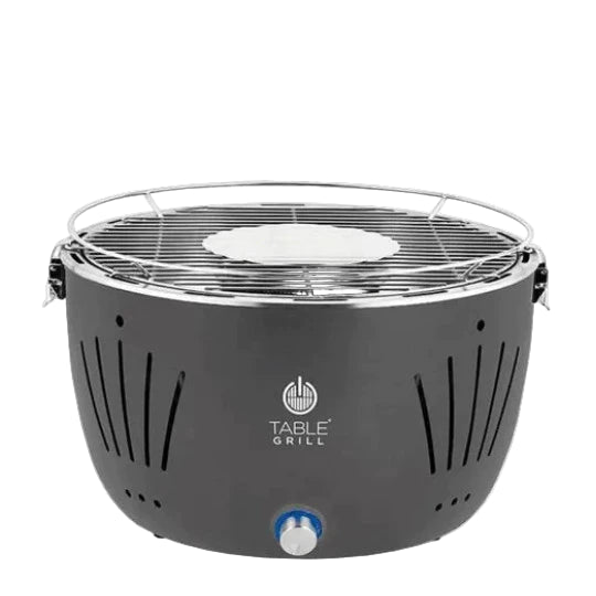 Churrasqueira Portátil a Carvão s/ Fumaça Ventilador interno USB